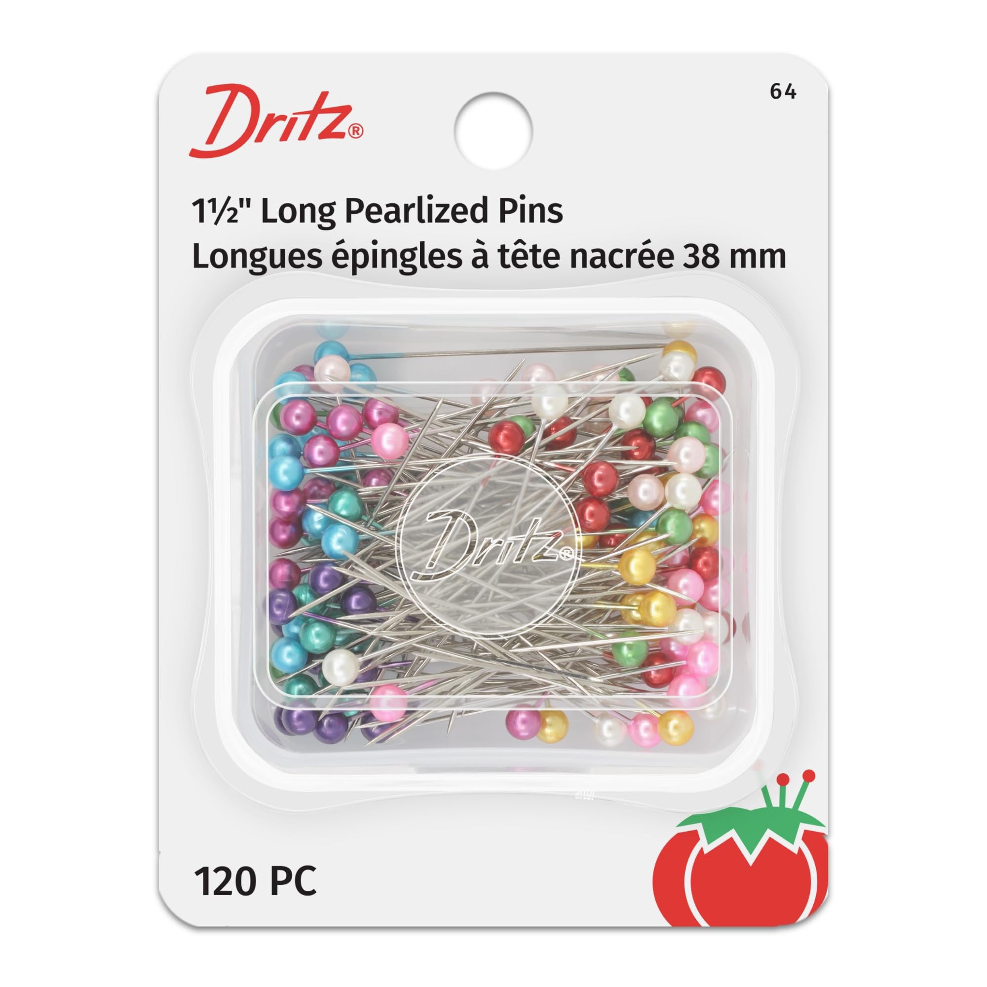 Amazon.com: Dritz 64 Pearlized Pins, Long, 1-1/2-Inch (120-Count